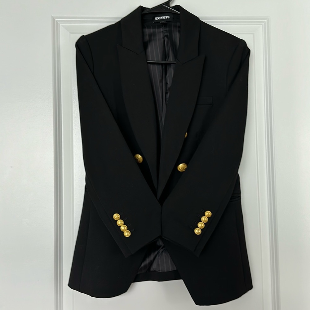 Express Black and Gold Blazer